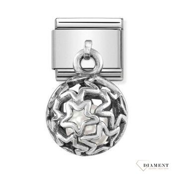 Charms Nomination Composable Silver Charms Gwiazdka perła 331810 07.  Ponadczasowa biżuteria, pozwalająca każdej kobiecie skomponować bransoletkę wedle własnych upodobań, a następnie modyfikować ją poprzez dodawanie i zmie.jpg
